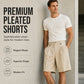 ⌛Beperkte aanbieding - Heren Casual Wijdbeense Kostuum Shorts