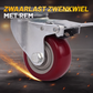 Zware zwenkwielen met rem