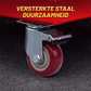 Zware zwenkwielen met rem