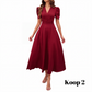 🥳2026 HOT UITVERKOOP🥳💞MEER DAN 50.000 VERKOCHT!💥💕🌿 50% KORTING! Elegante jurk met pofmouwen – V-hals en hoge taille creëren een zandloperfiguur. Ademend, kreukvrij. Perfect voor volwassen vrouwen. 👗✅