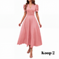 🥳2026 HOT UITVERKOOP🥳💞MEER DAN 50.000 VERKOCHT!💥💕🌿 50% KORTING! Elegante jurk met pofmouwen – V-hals en hoge taille creëren een zandloperfiguur. Ademend, kreukvrij. Perfect voor volwassen vrouwen. 👗✅