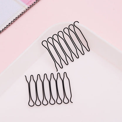 Babyhaartjes en pluisjes netjes houden zonder zichtbare haarspeldjes – Onzichtbare Metalen Haarkam | 10 Stuks | 8 Ontwerpen | Recht, Halve Cirkel of Ster 💆✨