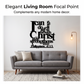 ⏳🔥LIMITED-TIME 50% OFF! ⏰Zwart metalen wanddecoratie – strak design, tijdloze uitstraling