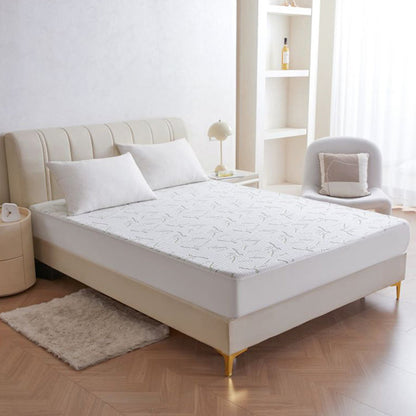🛏️ TIJDELIJK 50% KORTING ✨ Bamboevezel Waterdichte Matrasbeschermer — Geruisloos TPU, Ademend & 360° Diepe Pasvorm 🌱