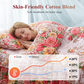 🌸 -50% !    🛏️ Bloemen bedrokset met ruches, 2 kussenslopen en 5 maten