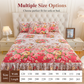 🌸 -50% !    🛏️ Bloemen bedrokset met ruches, 2 kussenslopen en 5 maten