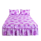 🌸 -50% !    🛏️ Bloemen bedrokset met ruches, 2 kussenslopen en 5 maten