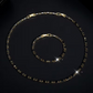 💥Ketting en armband als bijpassende set met zirkonia-stenen – Vergulde Koperen Sieradenset | Geometrische Schakels | Verstelbaar 40+5,5 cm | Gegalvaniseerd ✨💍