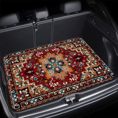 De kofferbak van de auto beschermen tegen vuil, dierenhaar en krassen – Kofferbakmat Kristalfluweel | 75×100 cm | Antislip Onderkant | Versterkte Randen | 9 Printdesigns 🚗🛡️