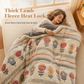 ❄️Warmer slapen zonder extra dekens stapelen – Dubbelzijdige Sherpa Fleece Deken | Sneeuwvlok Velvet + Lamsvacht | Boho Printdesign ❄️🛌