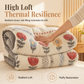 ❄️Warmer slapen zonder extra dekens stapelen – Dubbelzijdige Sherpa Fleece Deken | Sneeuwvlok Velvet + Lamsvacht | Boho Printdesign ❄️🛌