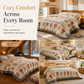 ❄️Warmer slapen zonder extra dekens stapelen – Dubbelzijdige Sherpa Fleece Deken | Sneeuwvlok Velvet + Lamsvacht | Boho Printdesign ❄️🛌