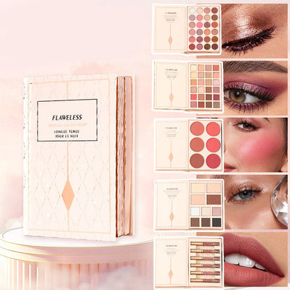 ⏳ Tijdelijke aanbieding⏳ 💄✨ Uitklapbaar 48-Kleuren Make-upboek – Oogschaduw, Blush, Highlighter & Lipmake-up in Eén