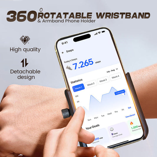 Telefoon vast aan uw pols of arm tijdens het sporten – 360° Draaibare Telefoonhouder Armband | Pols & Arm 🏃‍♂️📱