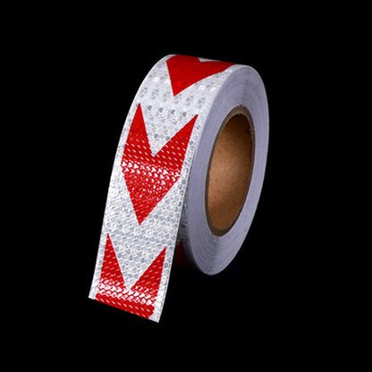 🔦 High-Visibility Pijl Reflecterende Tape – 5m Waterdichte Zelfklevende Veiligheidsstrip met Prismatische Reflectie