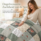🛏️ All-season geruwd beddengoedset met print, inclusief dekbedovertrek en 2 kussenslopen
