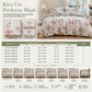🛏️ All-season geruwd beddengoedset met print, inclusief dekbedovertrek en 2 kussenslopen