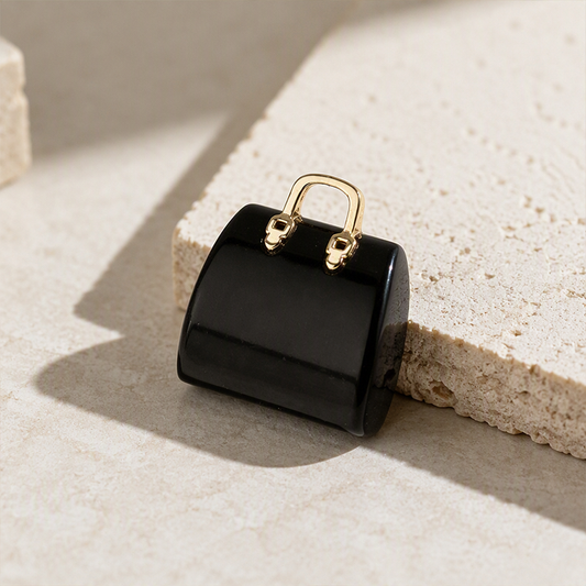 ⏳🔥Een handtasje dat alleen voor de sier is – Miniatuur Stenen Handtasornament | 30×25mm | 6 Kleuren | Per 2 Stuks 👜🪨