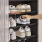 👟 Schoenen opbergen zonder stofophoping in de hal – Stofdicht Schoenenrek met Oprolgordijn | Verwijderbare Planken | 2 Laden | 4 t/m 7 Lagen | Zwart of Wit 👟🧹
