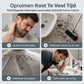 ✂️ Ademende grijze kapperscape voor knippen en haarverven