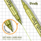 Metallic stiften die glinsteren op papier, glas, steen, hout en keramiek – Metallic Markeerset | 12 of 24 Kleuren | Dual Tip, Harde Punt of Penseelpunt | 16 cm | Nylon+Vezel ✨🎨