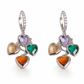 🌸 NU 50% KORTING! 🌸 Retro veelkleurige hartjesoorbellen met kwastjes voor dames, modieuze sieraden