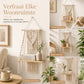 🌿Handgeweven boho-wandplank voor decoratie en opbergruimte