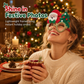 👻 50% OFF NOW! 🎄 Feestelijke kerstbril met glitterdetails voor party en verkleedplezier