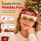 👻 50% OFF NOW! 🎄 Feestelijke kerstbril met glitterdetails voor party en verkleedplezier