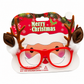 👻 50% OFF NOW! 🎄 Feestelijke kerstbril met glitterdetails voor party en verkleedplezier