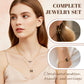 🦋 Gouden vlinder sieradenset met ketting, armband en oorbellen