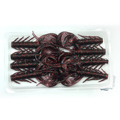 🦐 Drijvende garnalen softbaits van 6 cm, 8 stuks