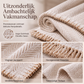 🏡 Chenille banksprei met visgraatpatroon en kwastjes