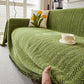 🏡 Chenille banksprei met visgraatpatroon en kwastjes