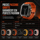 Geïntegreerde smartwatch-band met beschermhoes Kleurblokkerende doorschijnende sportband voor 40 mm 41 mm 42 mm 44 mm 45 mm 46 mm 49 mm