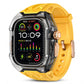 Geïntegreerde smartwatch-band met beschermhoes Kleurblokkerende doorschijnende sportband voor 40 mm 41 mm 42 mm 44 mm 45 mm 46 mm 49 mm