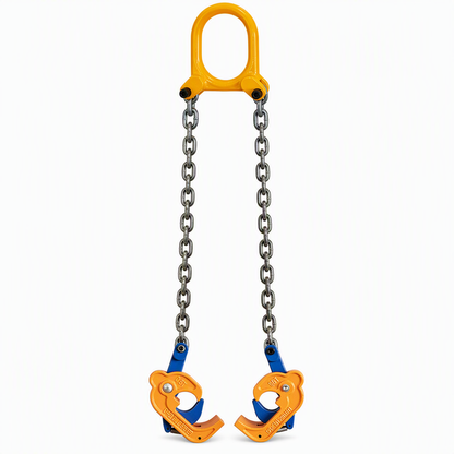 🛠️ Zware olievatklem met G80-ketting voor veilig hijsen