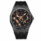 ⏳ 50% KORTING! ⏰ Sportief quartzhorloge voor heren met lichtgevende wijzers in mechanische stijl, datum- en kalenderweergave en waterdichtheid
