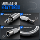 🛠️ Universele metalen flexibele asverlengstang – 360° buigbaar, hoog koppel, zeskantige aansluiting ✨