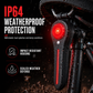 🚴Rechargeable Bicycle Brake Taillight Bike Rear☑️Safety Light for Road and Mountain Cycling