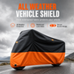 ⏳ Tijdelijke aanbieding⏳ Motorhoes met slotopeningen en reflecterende details