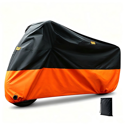⏳ Tijdelijke aanbieding⏳ Motorhoes met slotopeningen en reflecterende details