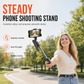 ⏳ Tijdelijke aanbieding⏳ Uitschuifbare selfiestick met statief en Bluetooth afstandsbediening voor foto's en vlogs