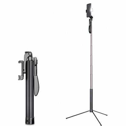 ⏳ Tijdelijke aanbieding⏳ Uitschuifbare selfiestick met statief en Bluetooth afstandsbediening voor foto's en vlogs