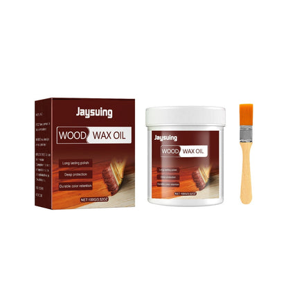 ⏳ Tijdelijke aanbieding⏳ Houtonderhoudspasta – bijenwas, lijnzaadolie & carnaubawas. Reinigt, verzorgt & herstelt glans. Inclusief borstel – 100 g! ✨🪑