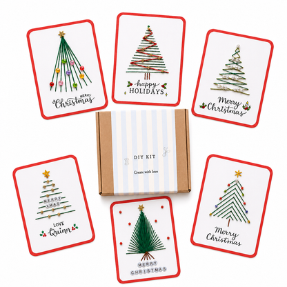 📢📢50% KORTING!! ⏰ 🎄Kerstmis: doe-het-zelfpakket voor het maken van wenskaarten