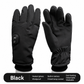 ⏳ Tijdelijke aanbieding⏳ Oplaadbare verwarmde handschoenen met LED display Drie warmtestanden en omslagbaar vingerloos ontwerp Zwart in uitvoering A of B