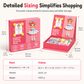 ⏳ Tijdelijke aanbieding⏳ 📢50% KORTING🎨129-delige magnetische prinsessen-aankleedset voor meisjes van 3–6 jaar – 3-in-1 3D-speelgoed om outfits en scènes te combineren