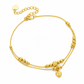 ⏳ Tijdelijke aanbieding⏳ 🔥 50% KORTING✨Dubbellaagse gouden hartvormige bedel-enkelband voor dames met kleine kraaltjes – voetjuwelen als cadeau