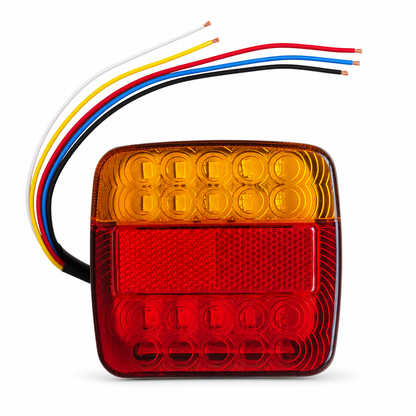 ⏳ Tijdelijke aanbieding⏳ Vierkante tweekleurige LED achterlichten Rood amber of rood wit Keuze uit 12 V en 24 V